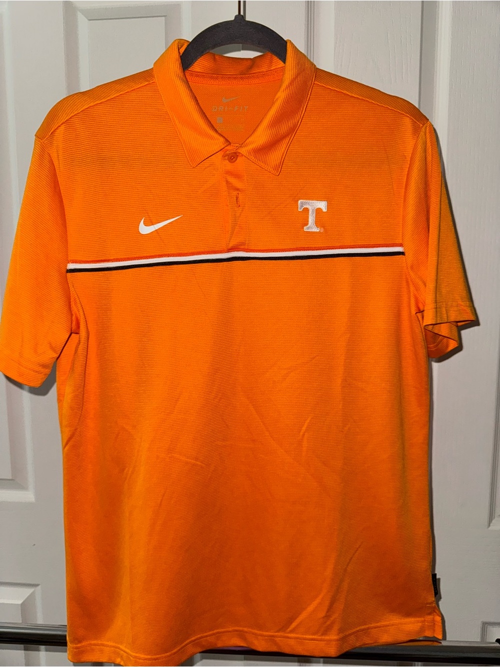 Nike Orange Men’s Dri-FIT Polo with Tennessee 'T' Embroidery